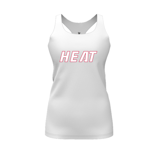 [FT0TRBWH-FYS-LOGO1] Decker Racerback Tank Top (Female Youth S, White, Logo 1)