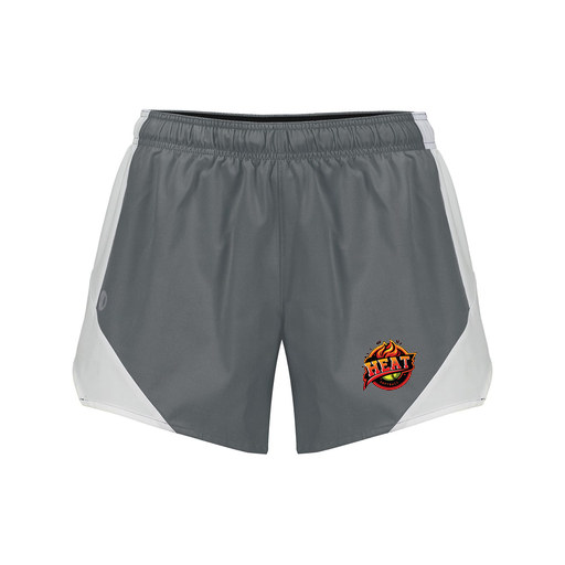 [229489.R04.S-LOGO2] Girls Olympus Shorts (Female Youth S, Gray, Logo 2)