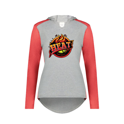 [6902.27V.XS-LOGO2] Ladies Vintage Hoodie (Female Adult XS, Red, Logo 2)