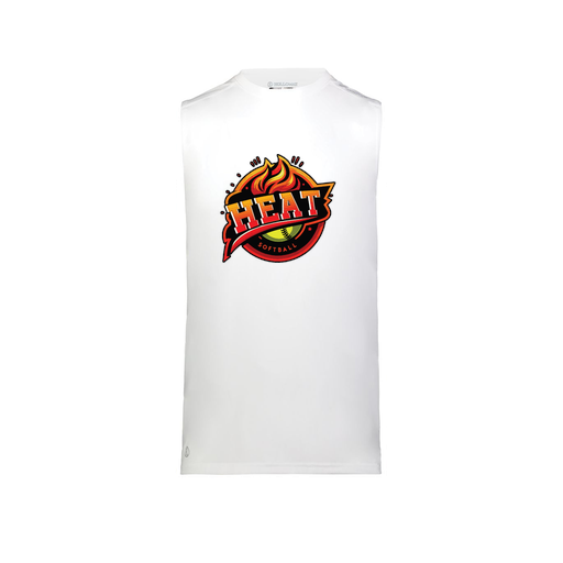 [222593.005.S-LOGO2] Men's CoolDry TankTop (Adult S, White, Logo 2)