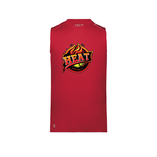 [222593.083.S-LOGO2] Men's CoolDry TankTop (Adult S, Red, Logo 2)