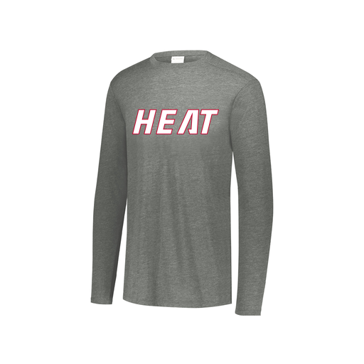 [FTLCUBGY-YS-LOGO1] Decker Youth Tri-Blend T-Shirt - Long Sleeve (Youth S, Gray, Logo 1)