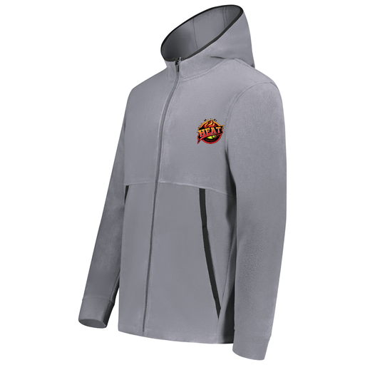 [6859.059.XS-LOGO2] Youth Chill Full Zip Fleece (Youth XS, Gray, Logo 2)